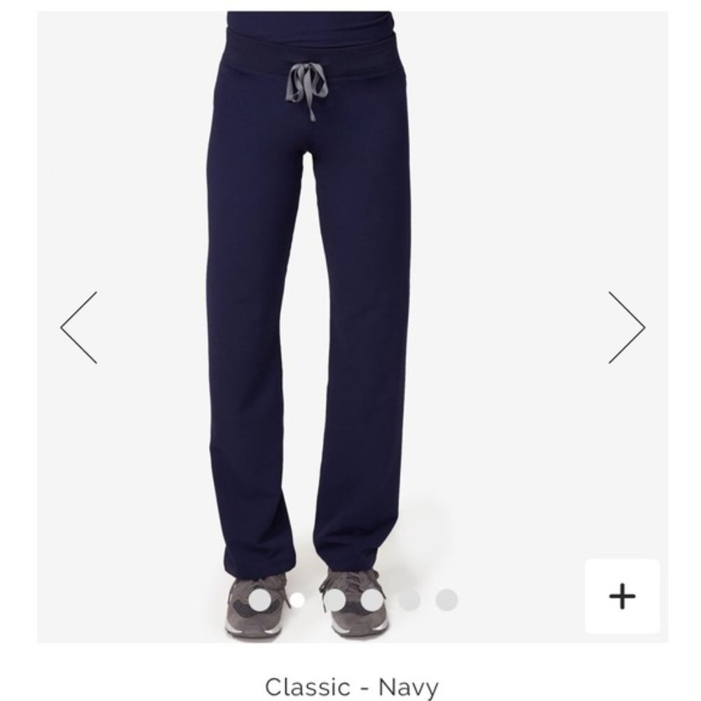Figs Livingston Basic Scrub Pants- NAVY size Large SHORT